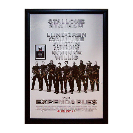 Signed Movie Poster // Expendables