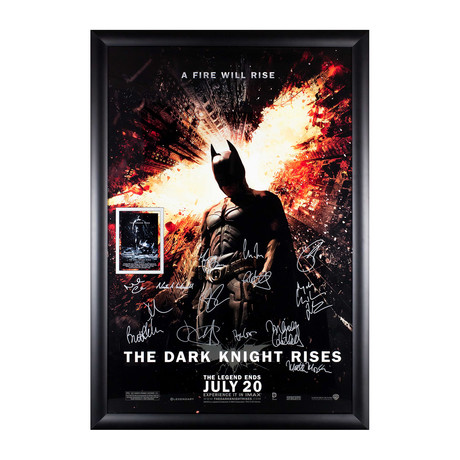 Signed Movie Poster // The Dark Knight Rises