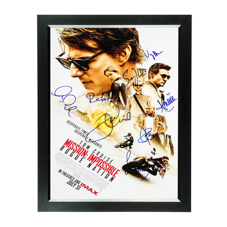 Signed Movie Poster // Mission Impossible: Rogue Nation
