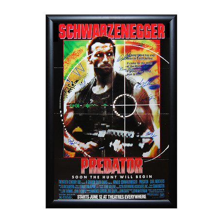 Signed Movie Poster // Predator