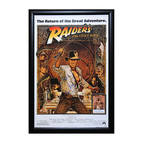 Signed Movie Poster // Indiana Jones: Raiders Of The Lost Ark