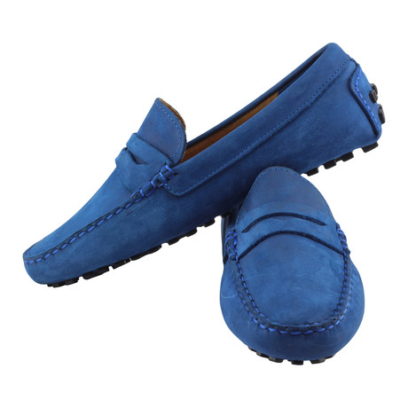 Deluxe Driving Penny Loafer // Blue