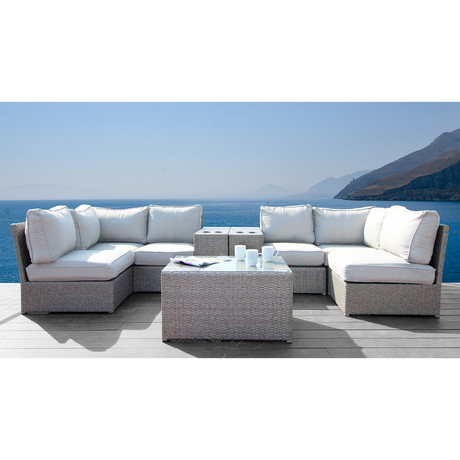 Kingston Cup Table Sectional // 9 Piece Set