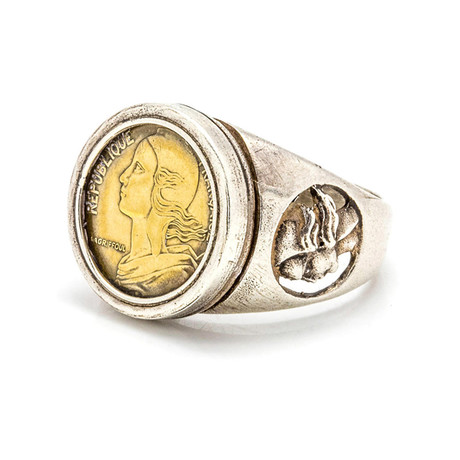 5 Centimes of France Ring