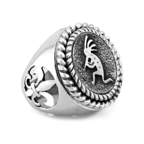 Kokopelli Medallion Ring