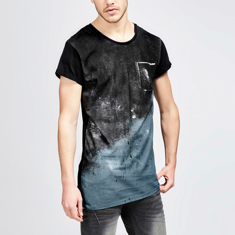 Splashes Tee // Ombre Blue