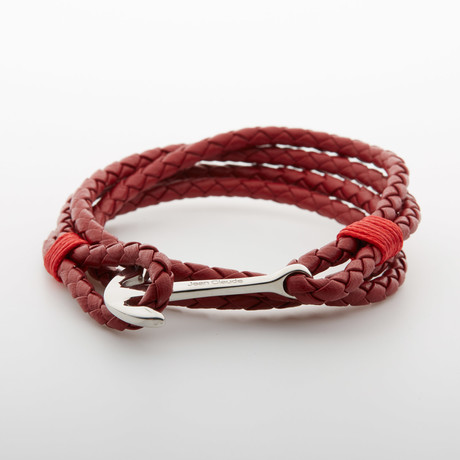 Multi-Layer Anchor Hook Bracelet // Red