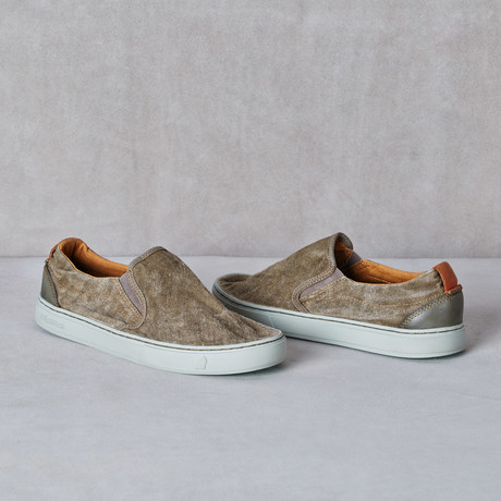 Soumei Slip-On Sneaker // Earth Green