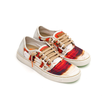 Heisei Sneaker // White + Red Multi