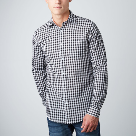 Greyson Check Button-Up // Black + White