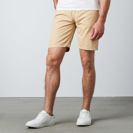 Marty Skinny Fit Shorts // Khaki