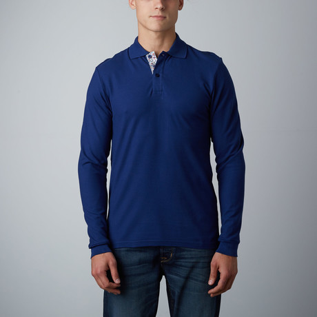 Long-Sleeve Polo // Navy