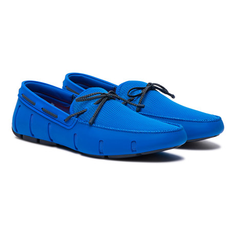 Braided Lace Loafer // Blitz Blue + Navy