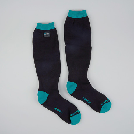 Wading Waterproof Socks // Black + Sea Green