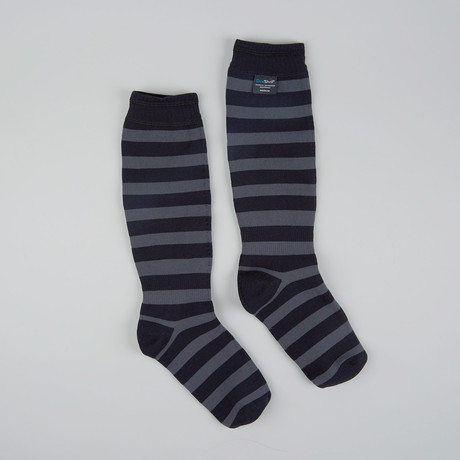 Longlite Bamboo Waterproof Socks // Black + Gray