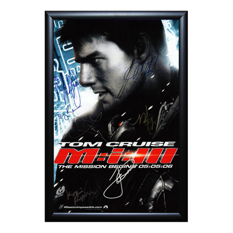 Signed Movie Poster // M:i:III // Cast
