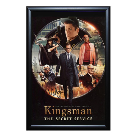 Signed Movie Poster // Kingsman // Cast