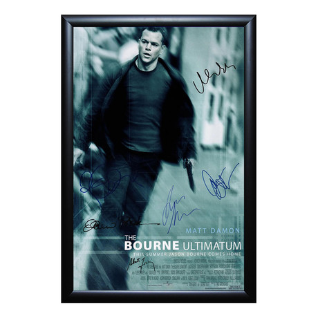 Signed Movie Poster // Bourne Ultimatum // Cast