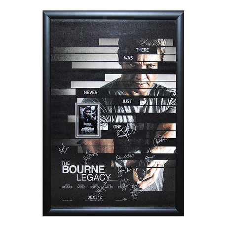 Signed Movie Poster // Bourne Legacy // Cast