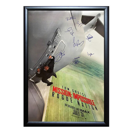 Signed Movie Poster // Mission: Impossible, Rogue Nation II