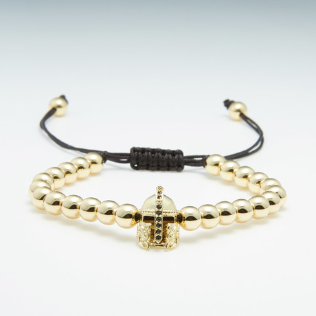 Macrame Gladiator Bracelet // Gold
