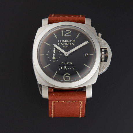 Panerai Luminor 1950 GMT 8-Day Power Reserve Manual Wind // PAM00233 // Pre-Owned