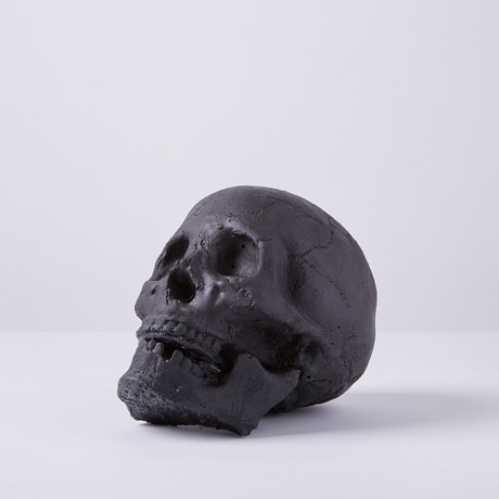 Ceramic Tarred Skull