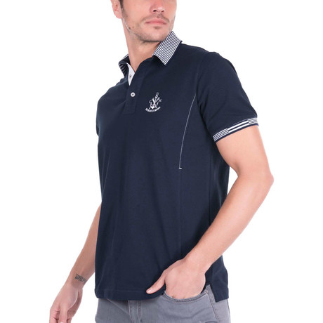 Kirpi Short-Sleeve Polo // Navy