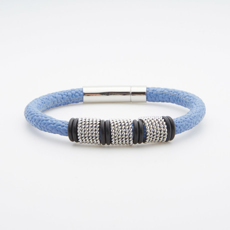 Magnetic Clasp Bracelet // Blue