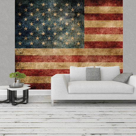Stars and Stripes Wall Mural