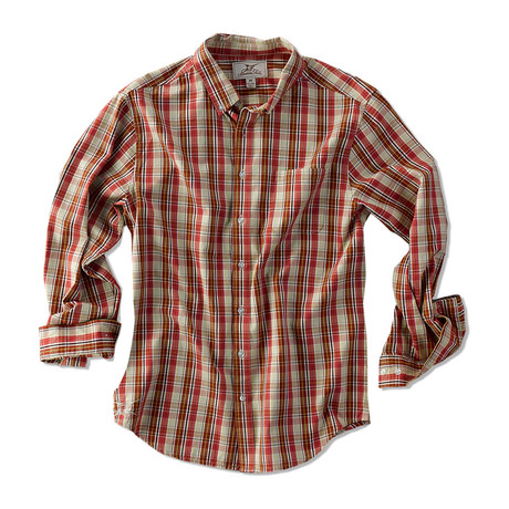 Mallory Plaid Button-Up Shirt // Sunset Key Plaid