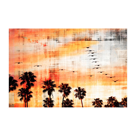 Orange Palm Forest // Canvas