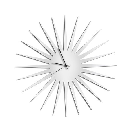 MCM Starburst Clocks // White