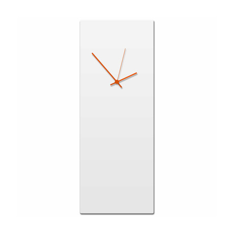 Whiteout Clock // Orange Hands