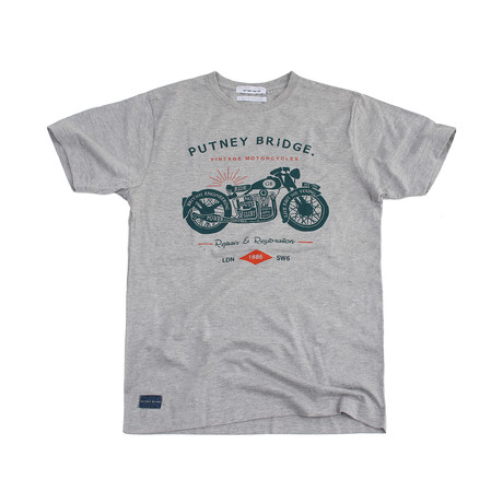 Motorcycles T-Shirt // Grey Marl