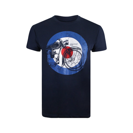 Motorcycle T-Shirt // French Navy