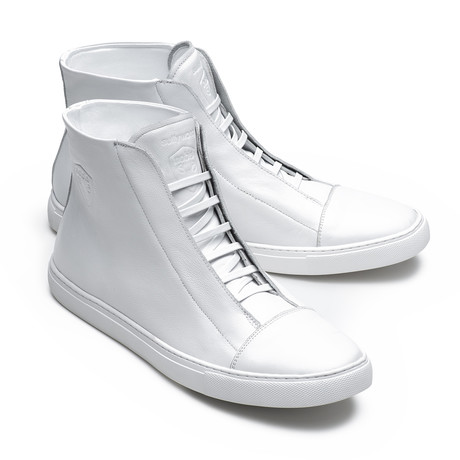 Sully Wong + Nobis Collaborative High-Top Sneaker // White