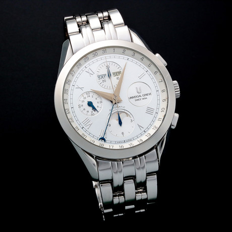 Universal Geneve Calendar Moonphase Chronograph Automatic // 41786 // Pre-Owned