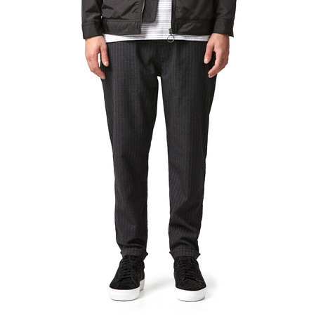 Edo Pinstripe Pant // Charcoal