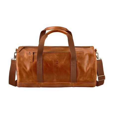 Tuckerman Leather Duffel Bag // Cognac!