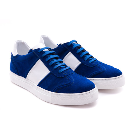 Low-Top Casual Sneaker // Blue + White