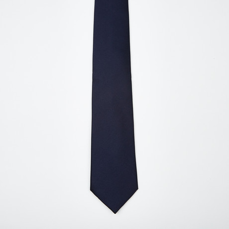 Louis Italian Silk Tie // Navy