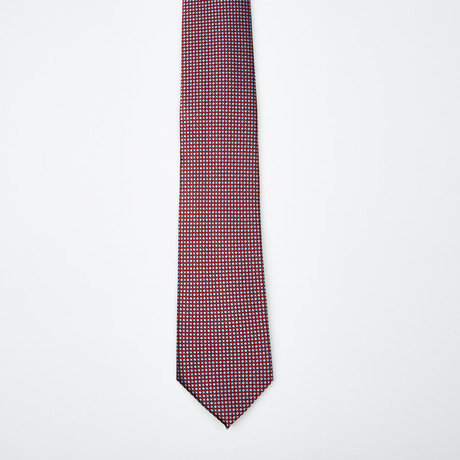 Clement Two-Tone Tie // Red