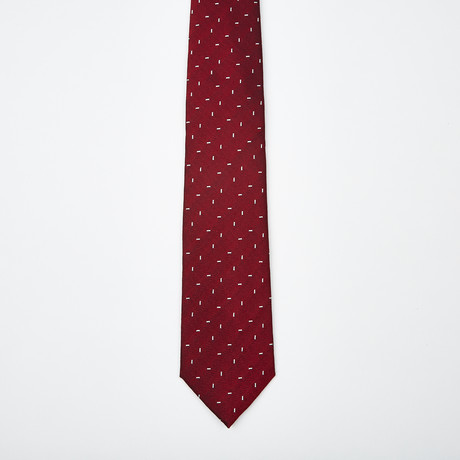 Valentin Printed Tie // Red