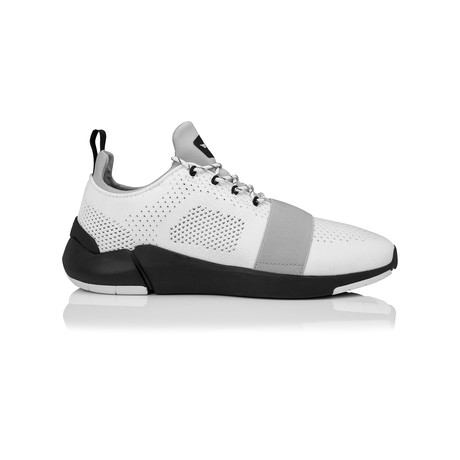 Ceroni Low-Top Sneaker // White + Black