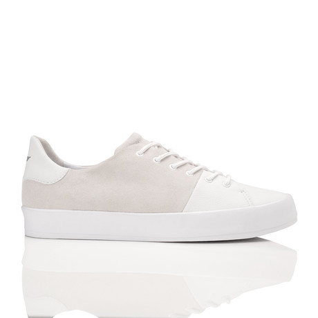 Carda Suede Low-Top Sneaker // White