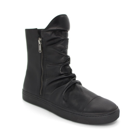 Shadow Leather Boot // Black + Black