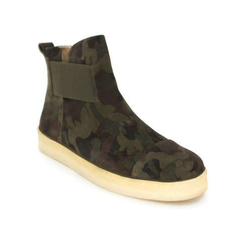 Tunnel Chelsea Core Suede Boot // Camo Cow