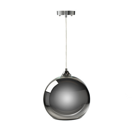 Single Sphere Pendant Lamp // Chrome // Small