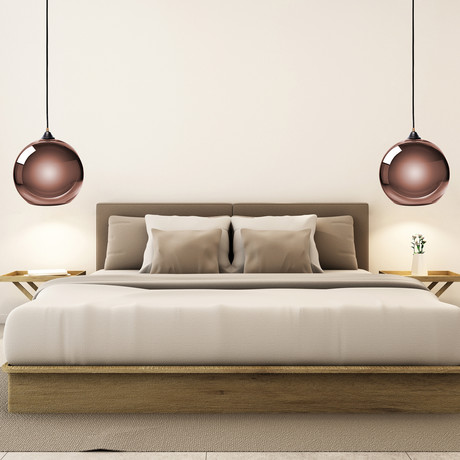 Single Sphere Pendant Lamp // Copper // Small